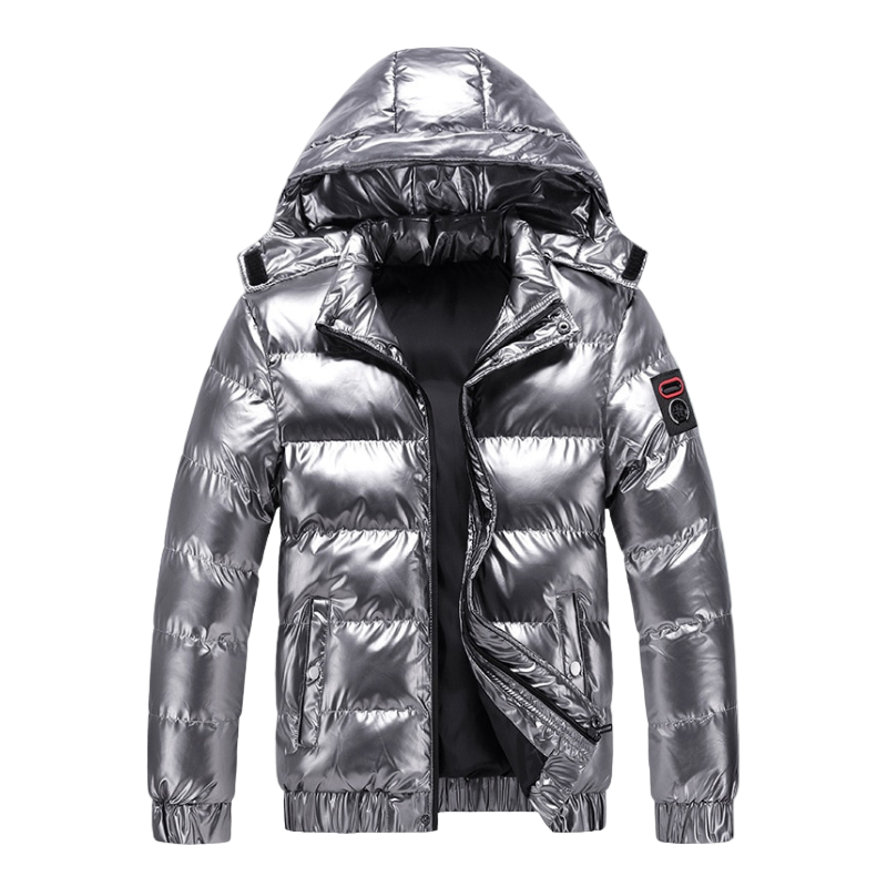 Men’s Waterproof Insulated Winter Coat with Hood – Outdoor Warmth