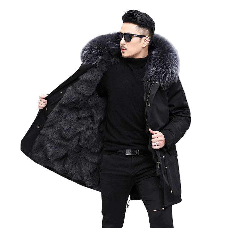 Men’s Lined Warm Winter Coat – Fleece-Backed Cold Weather Layer