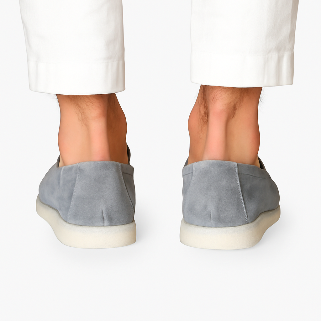 Men’s Suede Loafers – Luxury Penny & Tassel, Soft Slip-On