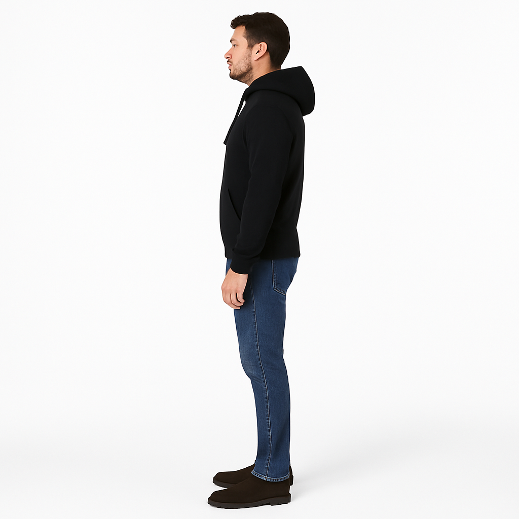 Men’s Logo Hoodie – Bold Print Design, Relaxed Comfort Fit