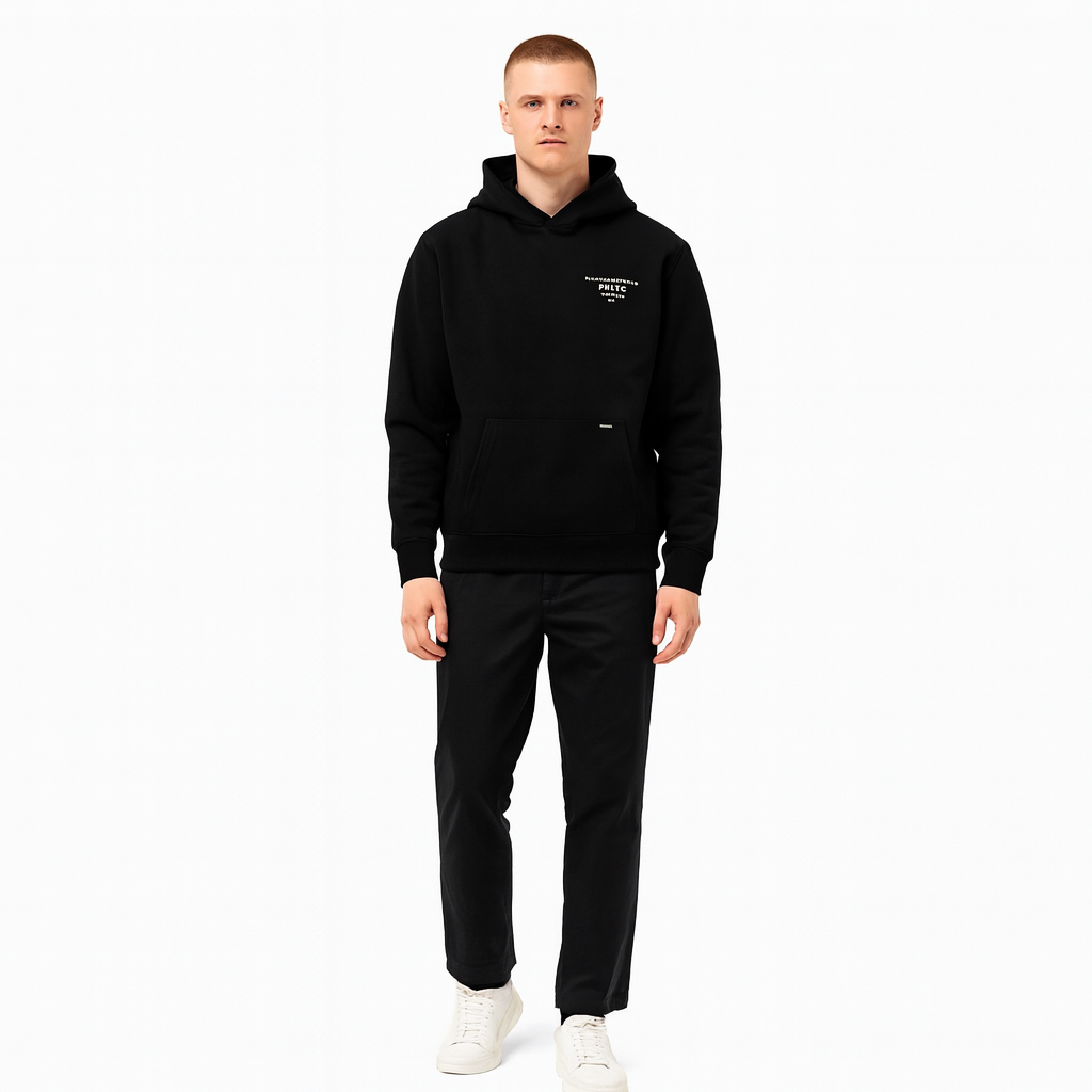 Men’s Logo Hoodie – Stylish Graphic Print, Relaxed Cotton Blend