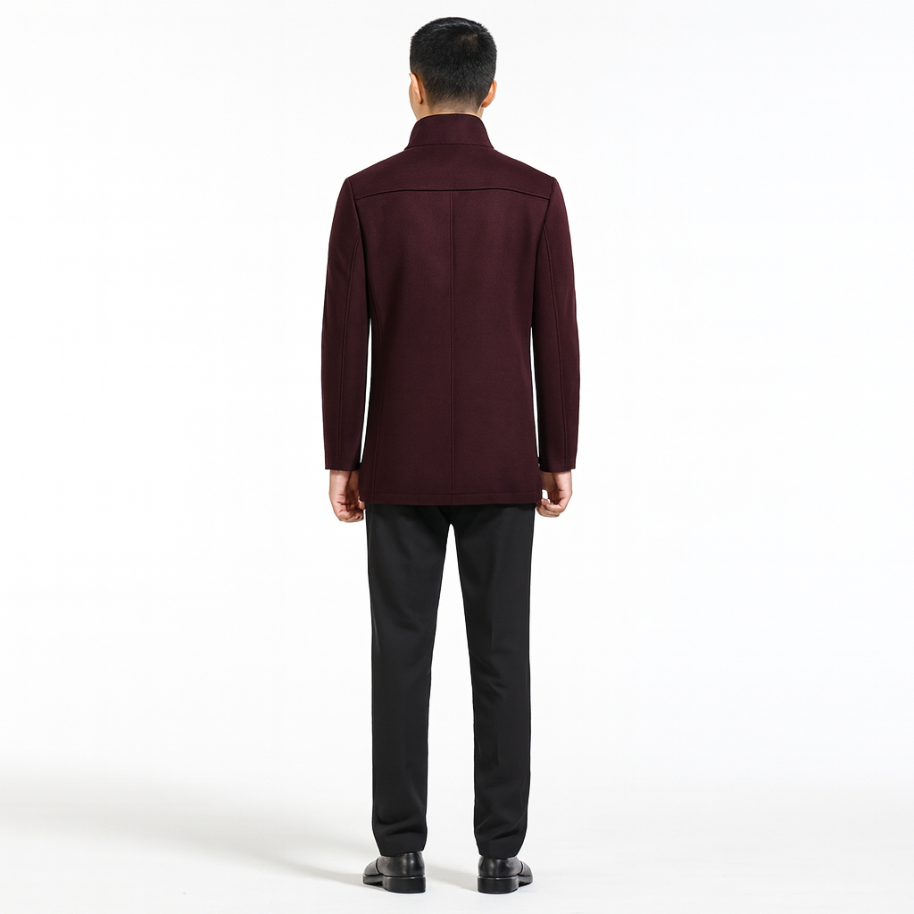 Men’s Wool Windproof Jacket – Stylish Warm Outdoor Layer
