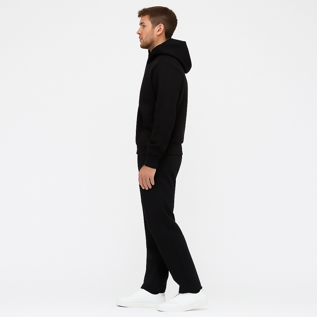 Men’s Logo Hoodie – Stylish Graphic Print, Relaxed Cotton Blend