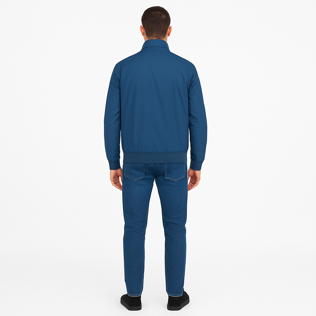 Men’s Lightweight Wool Blend Blazer for Autumn Smart-Casual