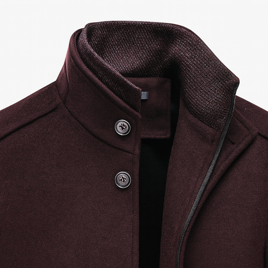 Men’s Wool Windproof Jacket – Stylish Warm Outdoor Layer