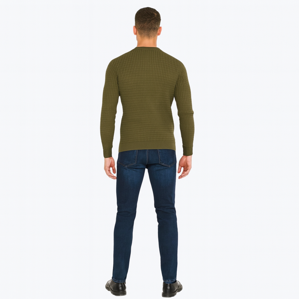 Men’s Casual Lightweight Crew Jumper – Everyday Knit Layer