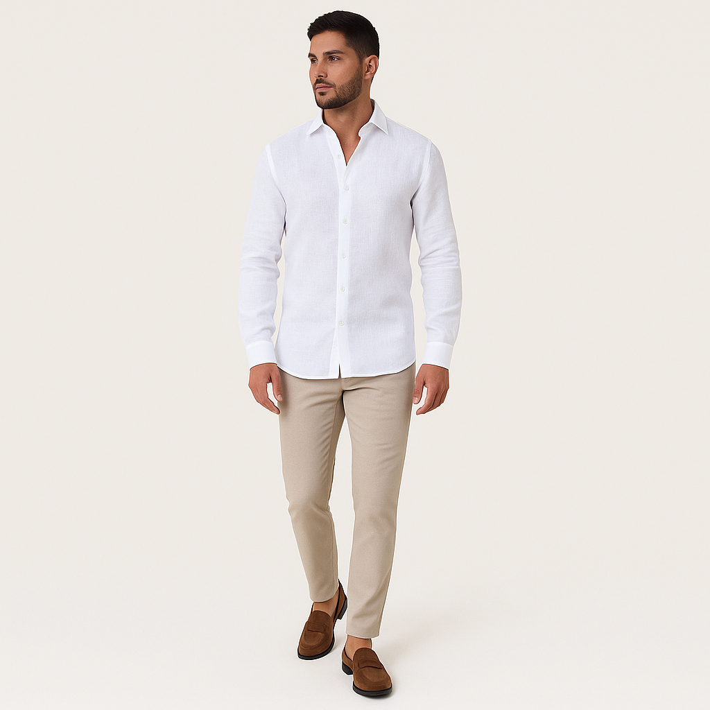 Men’s Linen Shirt – Classic Summer Smart Casual Style