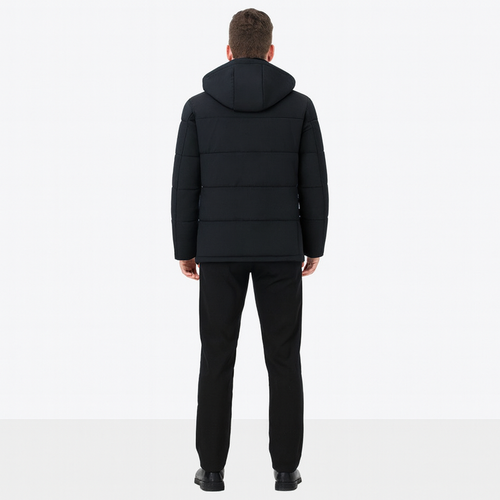 Men’s Luxury Fleece-Lined Long Winter Coat – Warm Elegant Overcoat