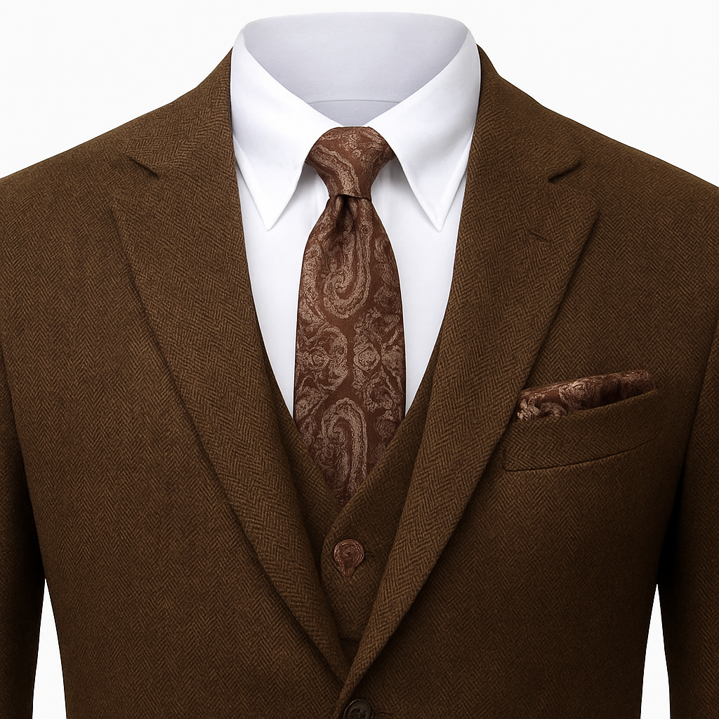 Men’s 3-Piece Suit – Tailored Waistcoat Set in Slim Fit