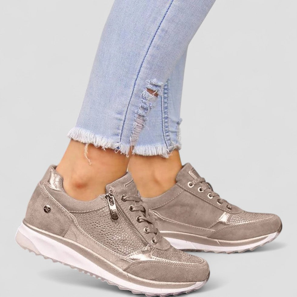 Orthopedic Lightweight Mesh Walking Trainers for Women