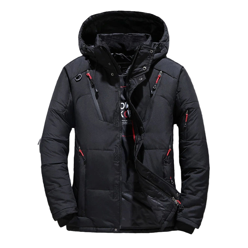 Men’s Windproof Ski Jacket – Warm Waterproof Mountain Coat