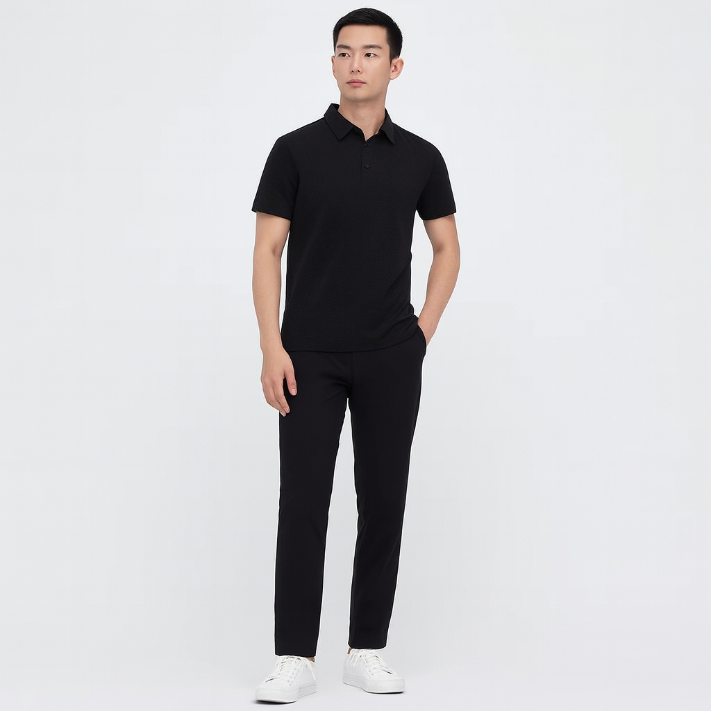 Men’s Breathable Silk Mesh T-Shirt – Lightweight Spring Essential