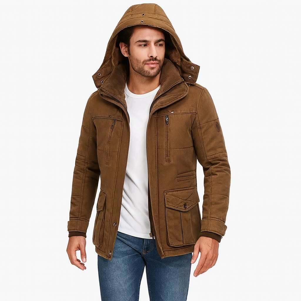 Men’s Lined Jacket – Warm Quilted or Fleece Layering Coat
