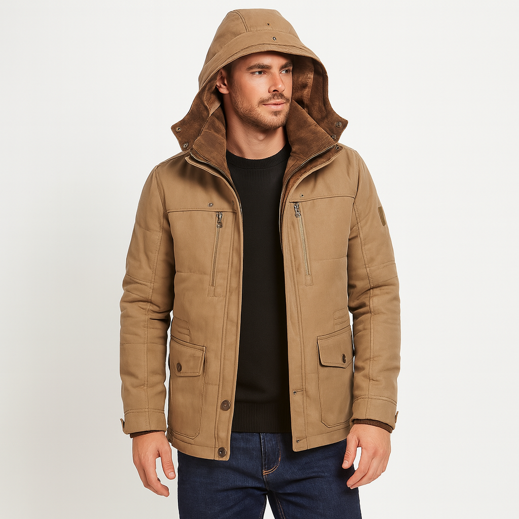 Men’s Lined Jacket – Warm Quilted or Fleece Layering Coat
