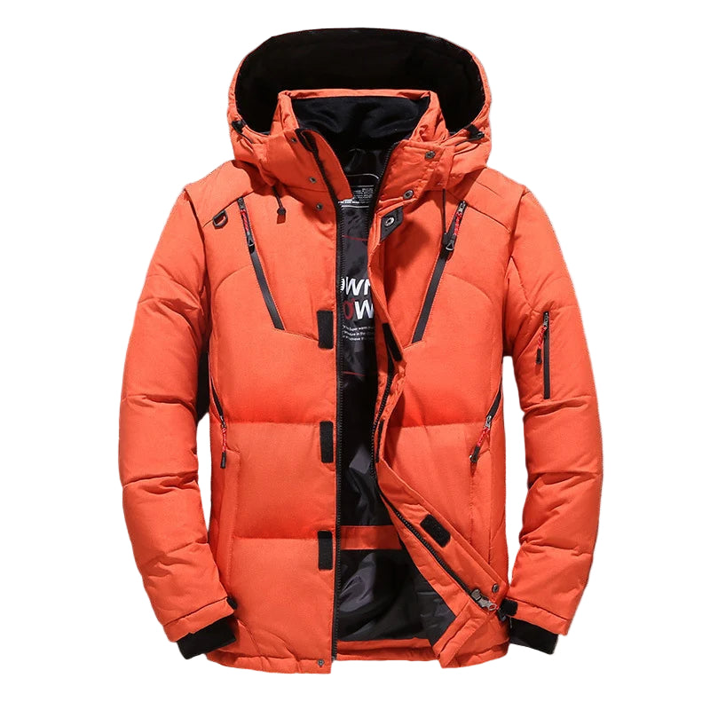Men’s Windproof Ski Jacket – Warm Waterproof Mountain Coat