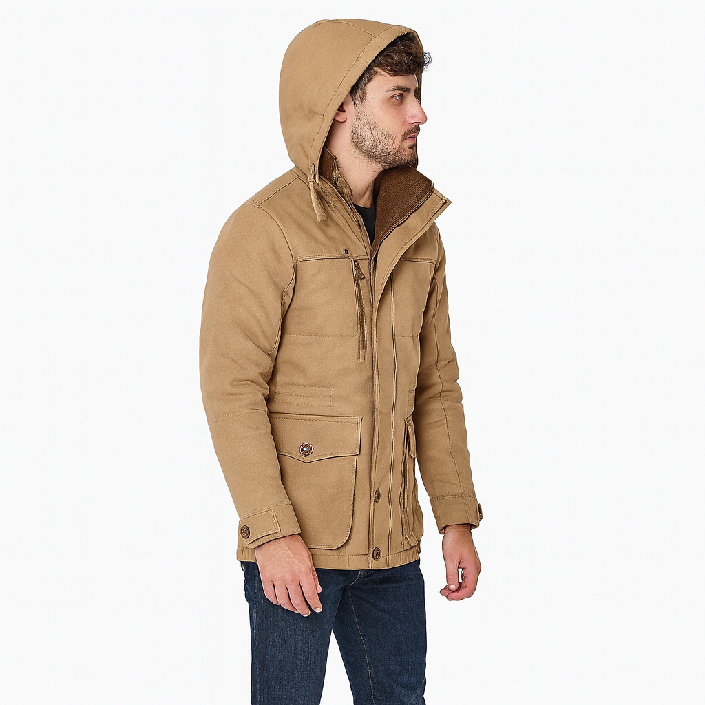 Men’s Lined Jacket – Warm Quilted or Fleece Layering Coat
