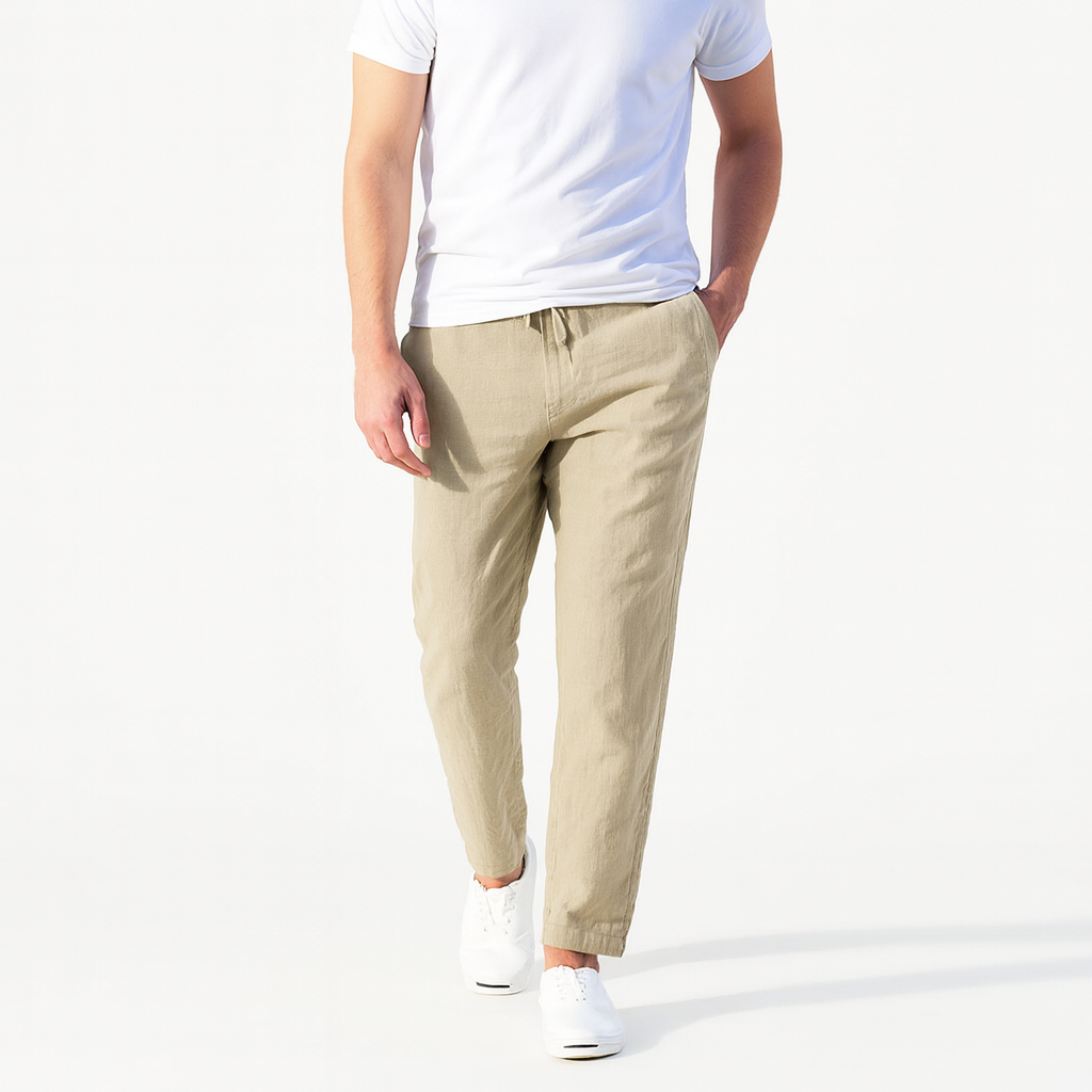 Lightweight Linen Trousers for Men – Summer Smart-Casual Pants