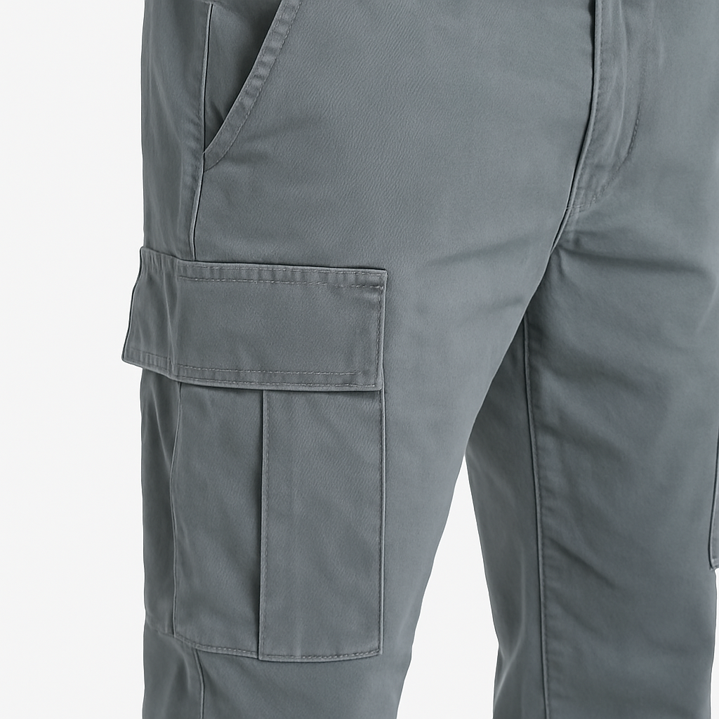 Men’s Relaxed Cargo Trousers – Multi-Pocket Smart-Casual Pants