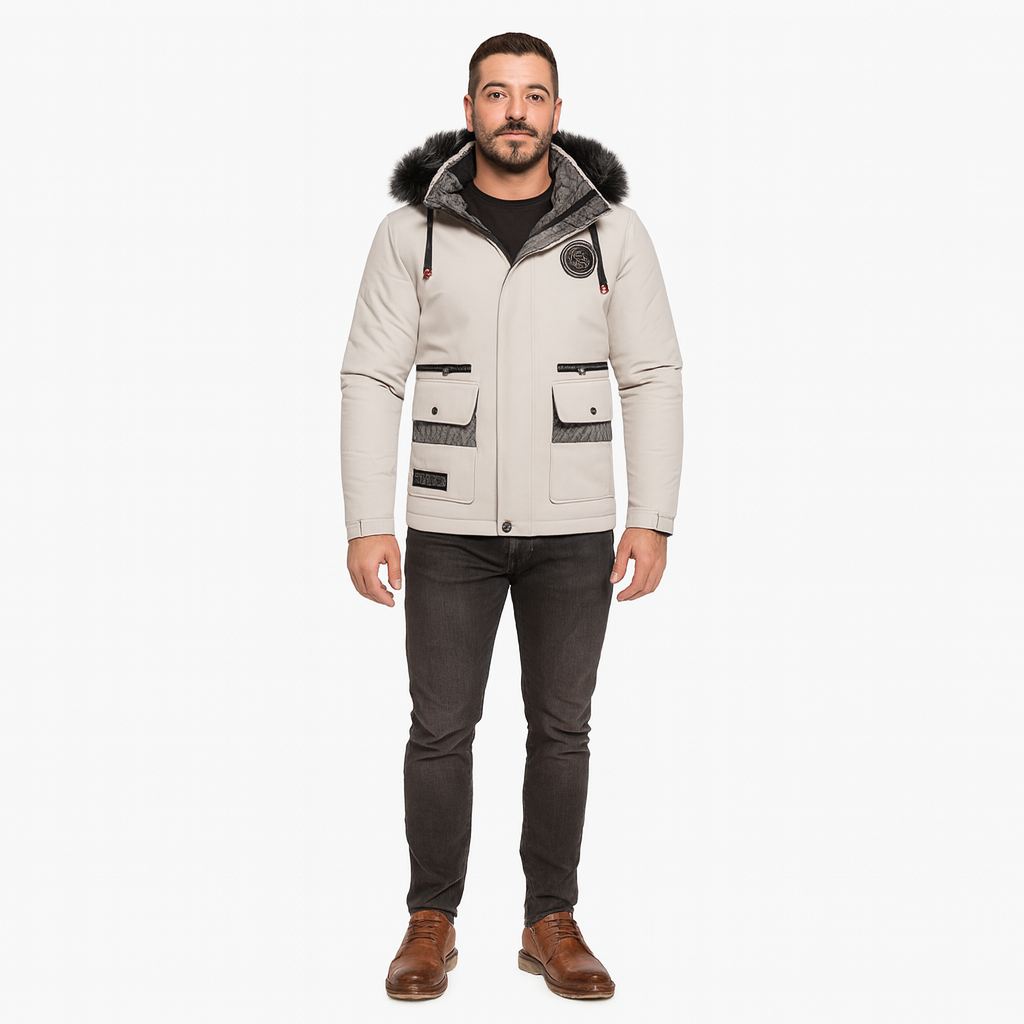 Men’s Waterproof Mountain Jacket – Warm Windblock Adventure Coat