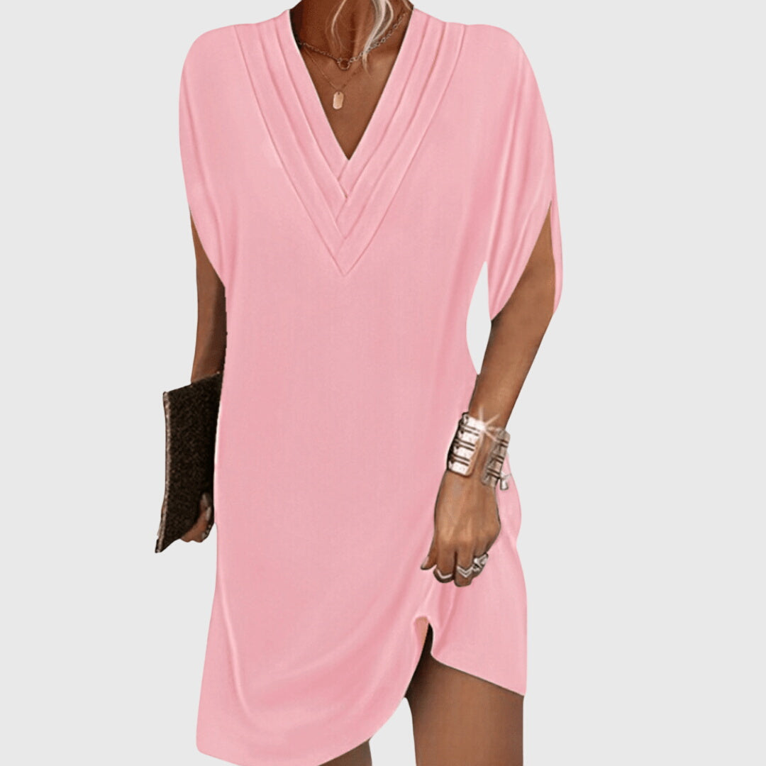 Anita Women's Dress | Tummy-Hiding Design, Flattering V-Neck, Plus Size Available 2