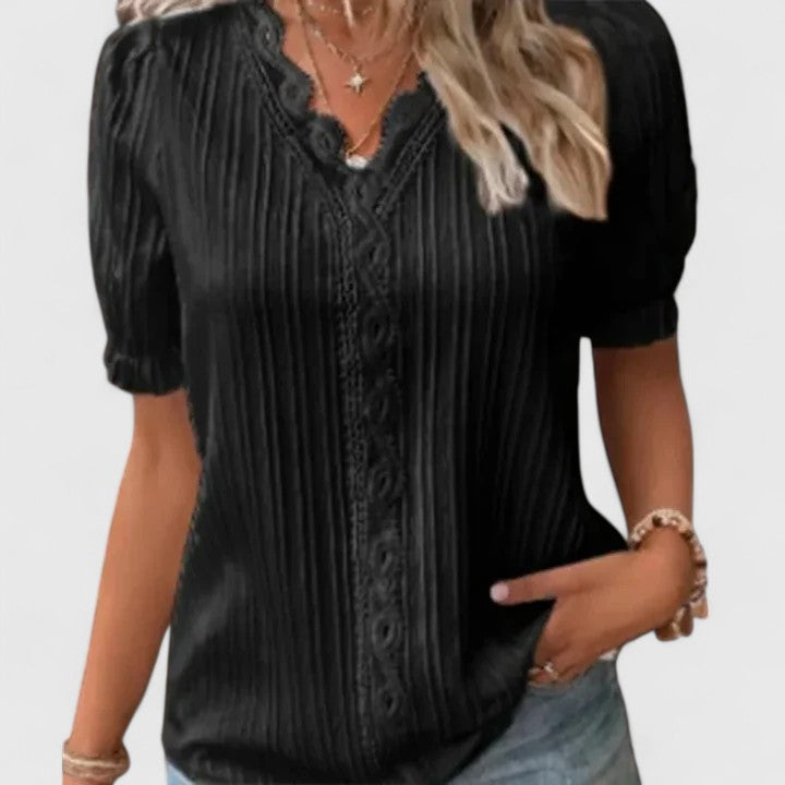 Ava Women's Blouse | Breathable V-Neck, Summer Tops for Women 1
