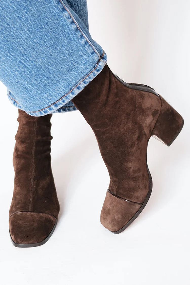 B Stylish Women's Boots | Modern Square Toe, Comfortable Block Heel 0