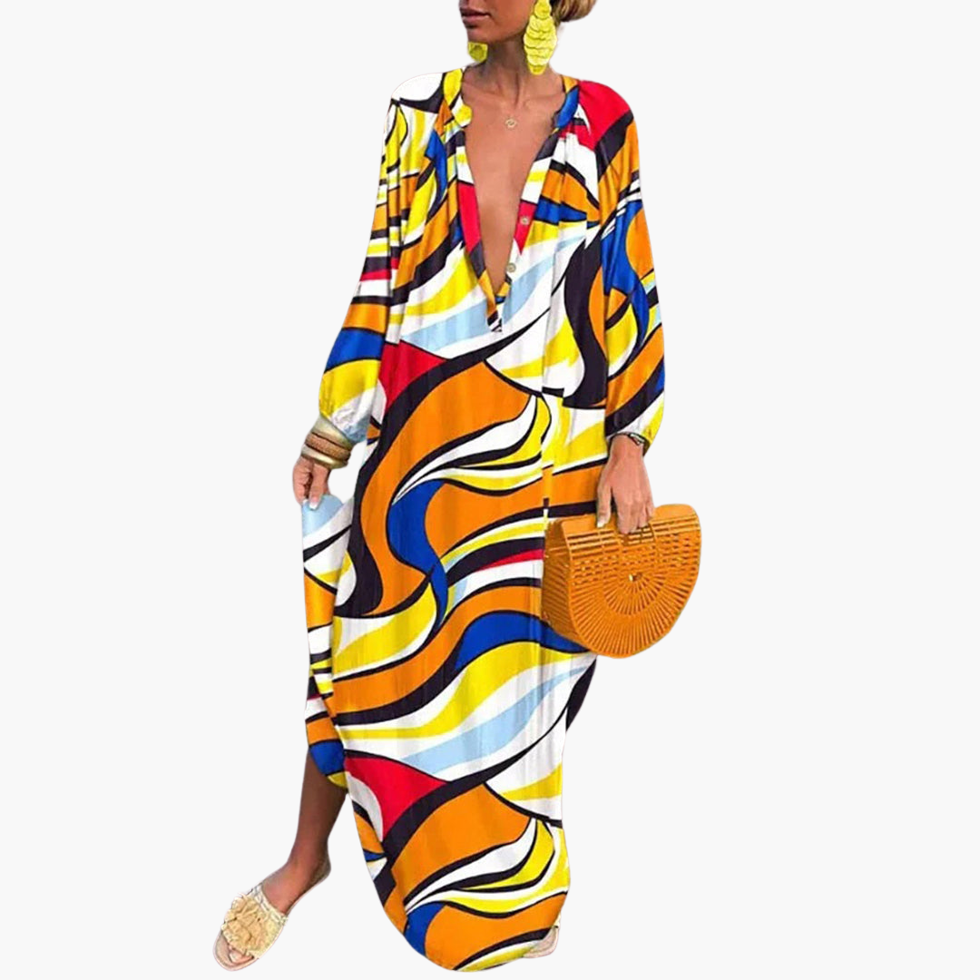 Breezy Women's Maxi Dress | Floral Print, Boho Style 3