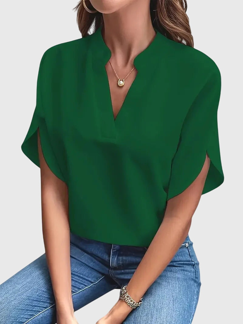 Breezy Women's Shirt | Soft V-Neck Fabric, Versatile Style 2