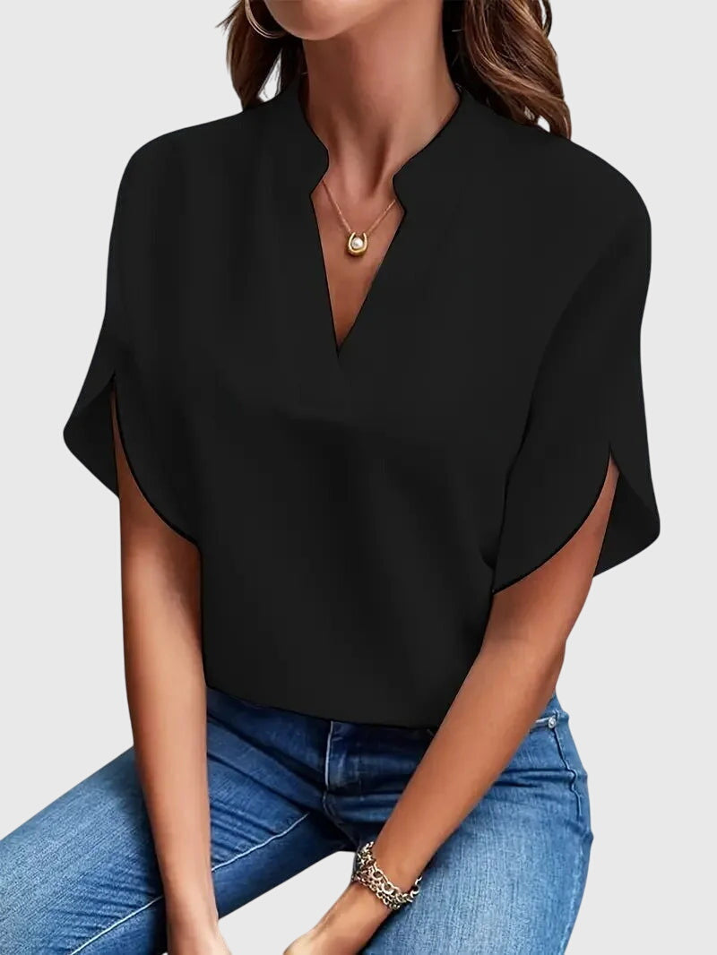 Breezy Women's Shirt | Soft V-Neck Fabric, Versatile Style 3