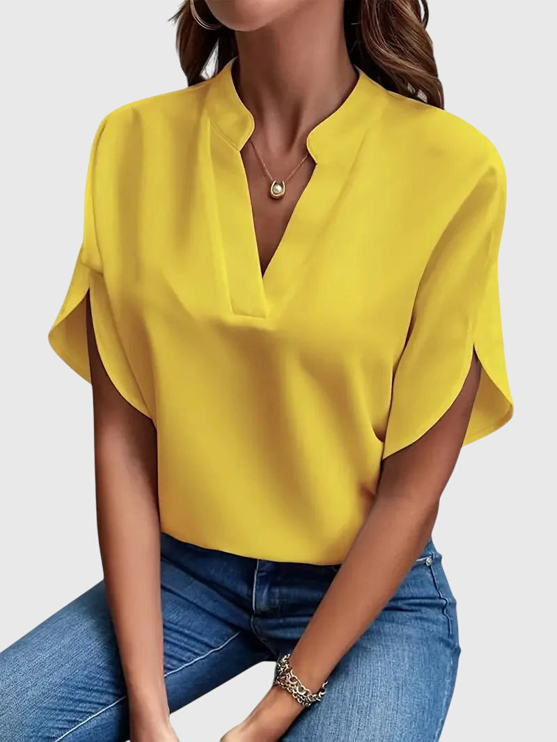 Breezy Women's Shirt | Soft V-Neck Fabric, Versatile Style 7