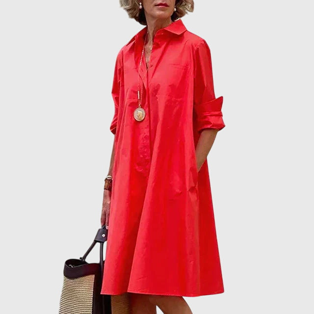 Casual Women's Dress | Effortless Style with Pockets 1