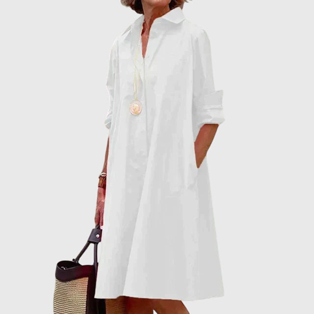 Casual Women's Dress | Effortless Style with Pockets 3