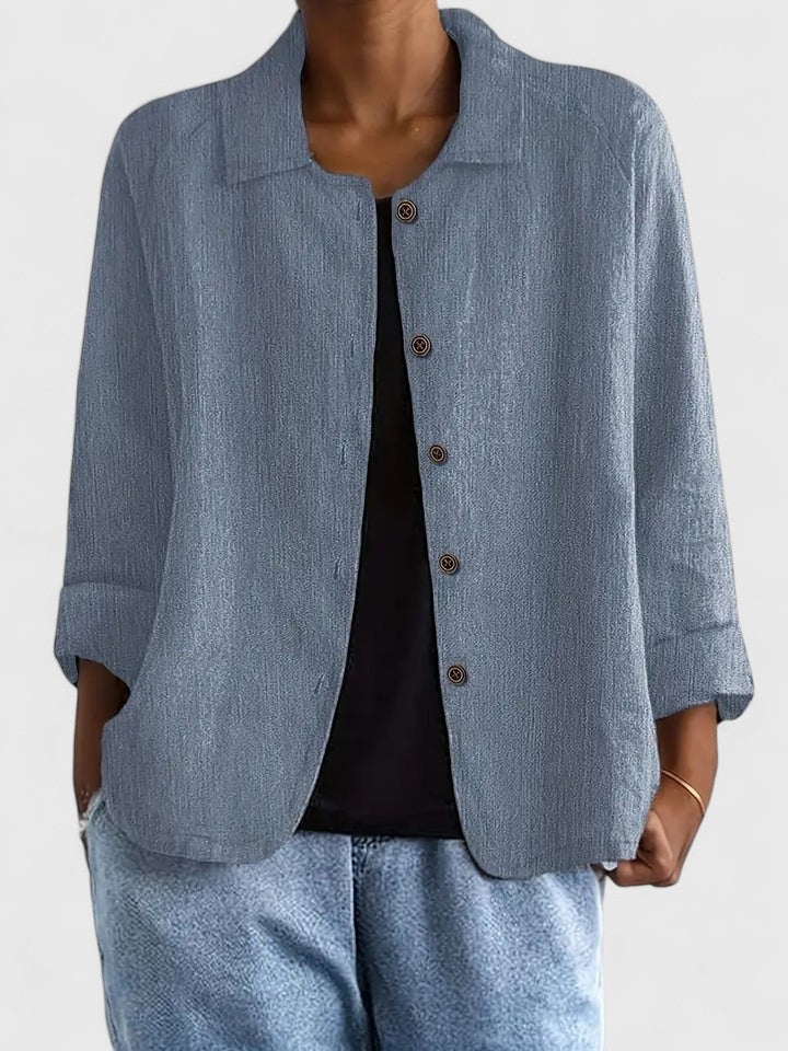 Chic Women's Blouse | Comfortable Loose Fit, Versatile Going Out Top 2