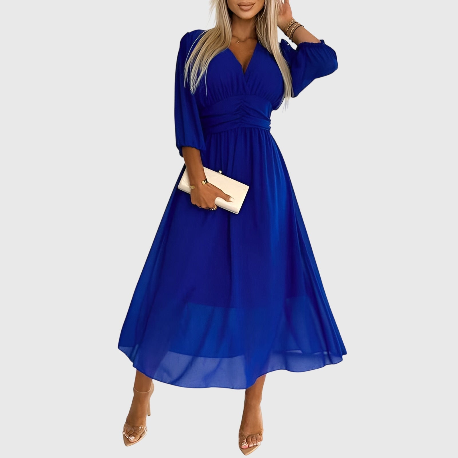 Chloe Women's Dress | Lightweight Silky Chiffon, Elegant Summer Style 0