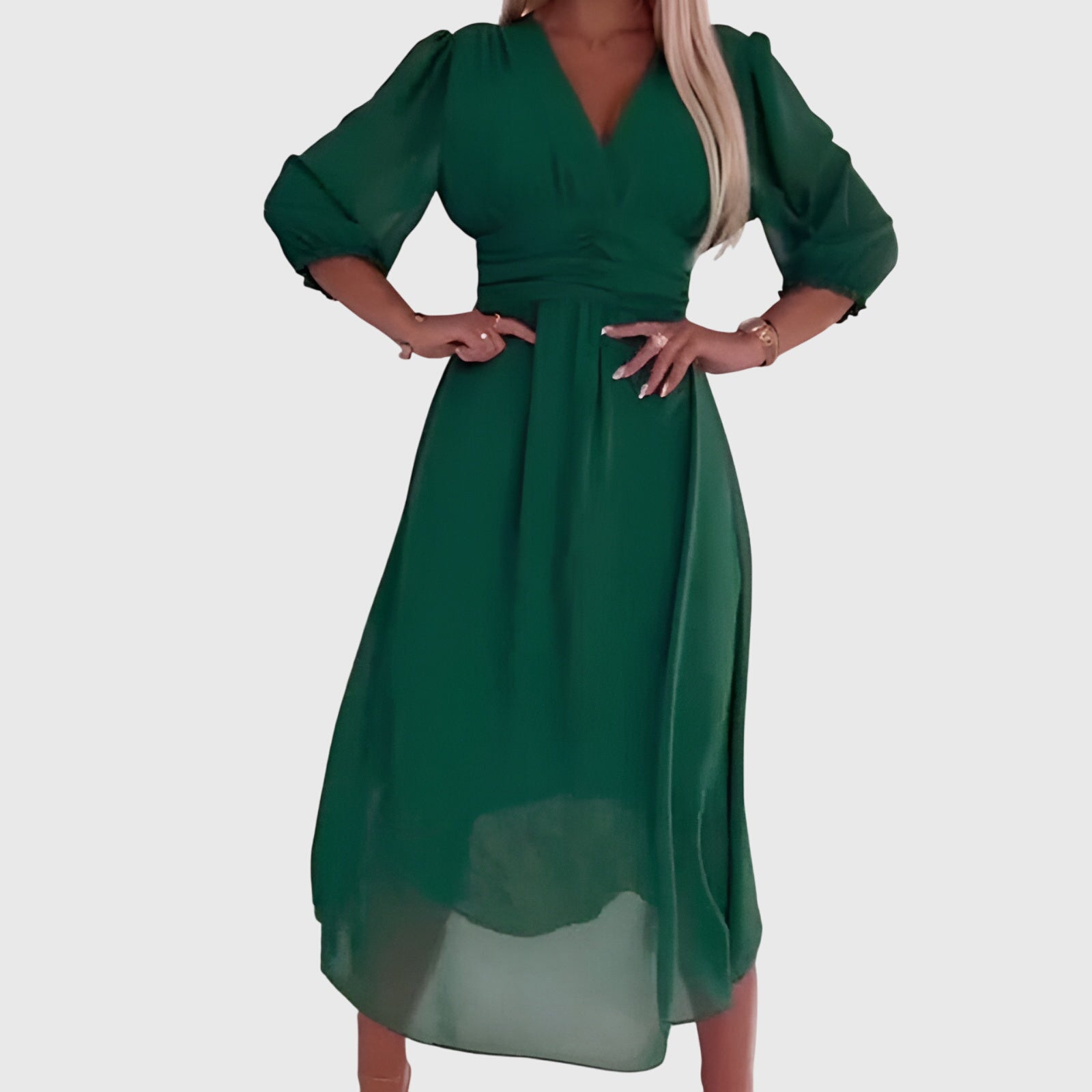 Chloe Women's Dress | Lightweight Silky Chiffon, Elegant Summer Style 2