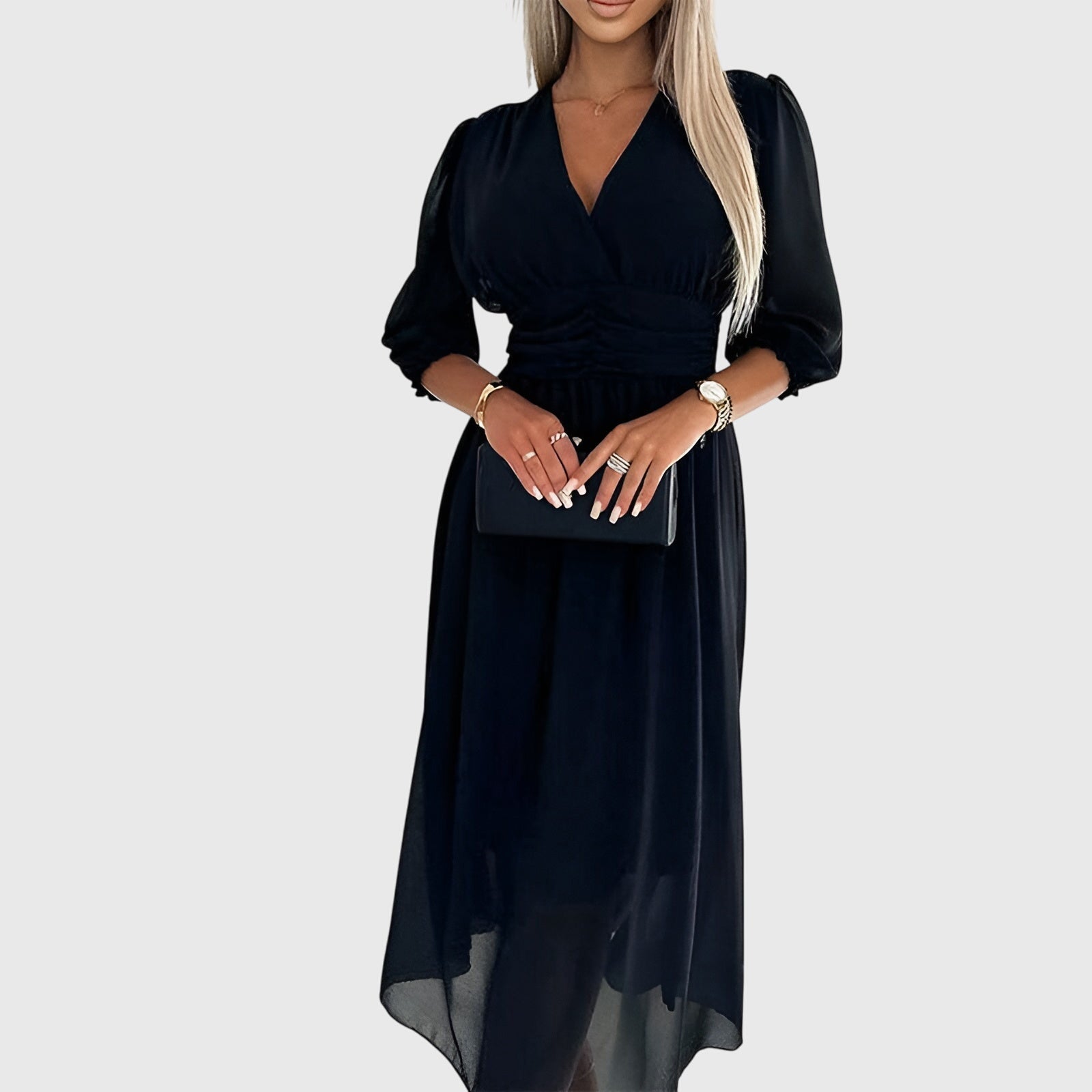 Chloe Women's Dress | Lightweight Silky Chiffon, Elegant Summer Style 5