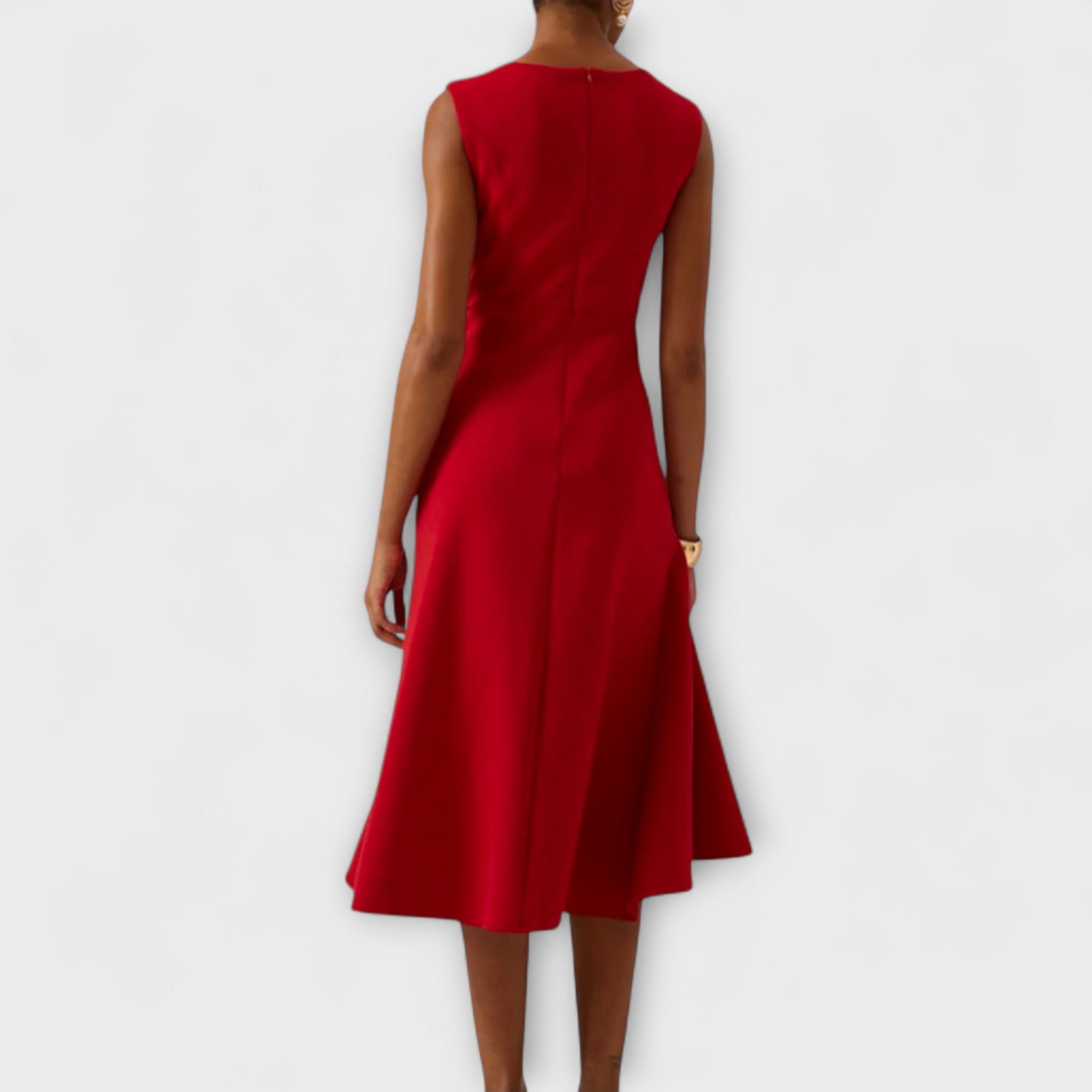 Dazzling Women's Midi Dress | Elegant Asymmetric Design 1