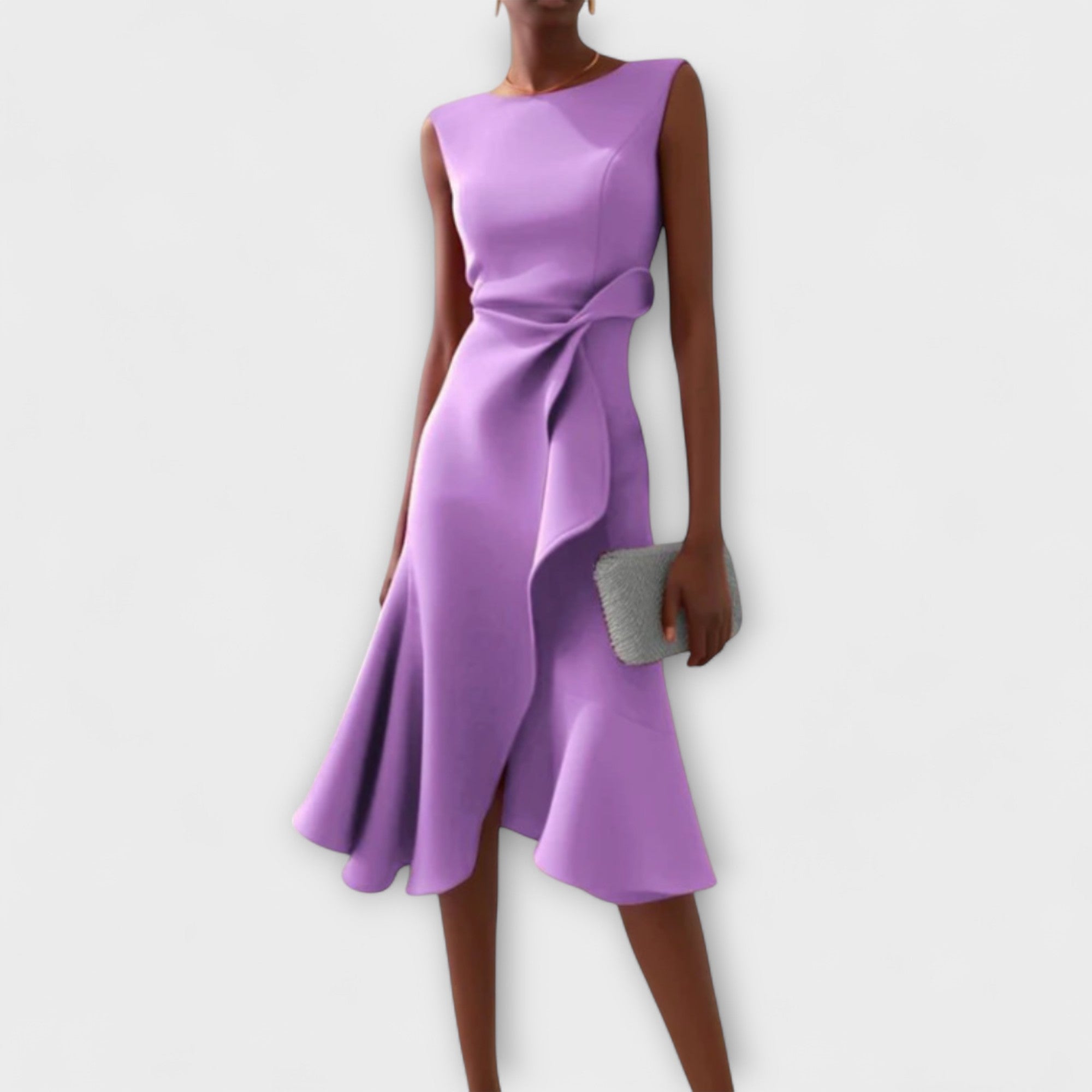 Dazzling Women's Midi Dress | Elegant Asymmetric Design 5