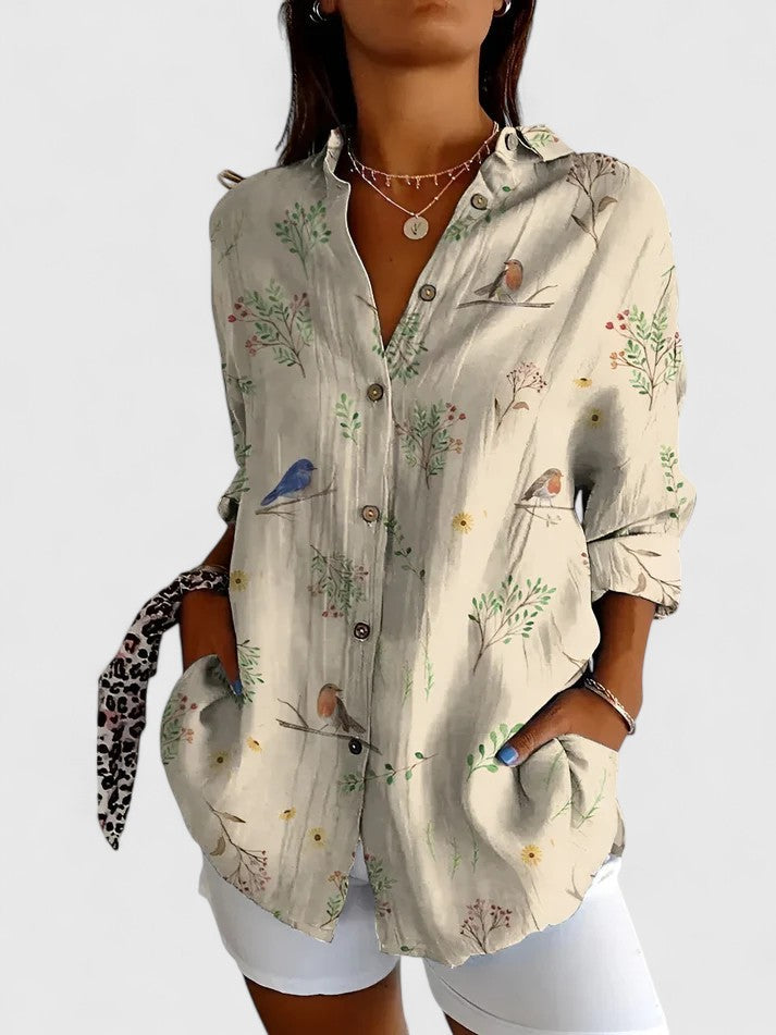 Diane Women's Blouse | Floral Design, Soft and Breathable Summer Top 2