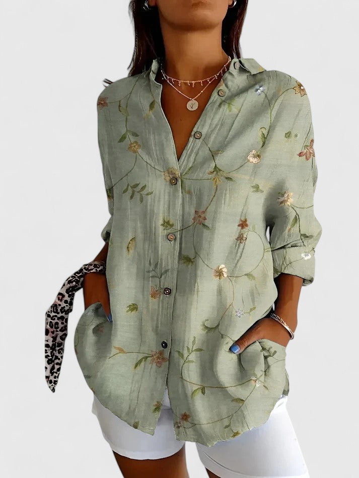 Diane Women's Blouse | Floral Design, Soft and Breathable Summer Top 5