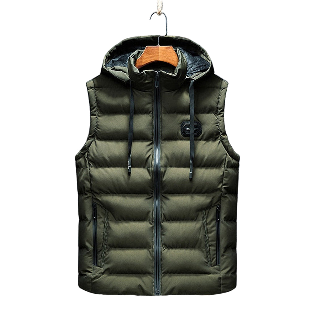 Men’s Hooded Longline Puffer Gilet – Lightweight Layering Coat