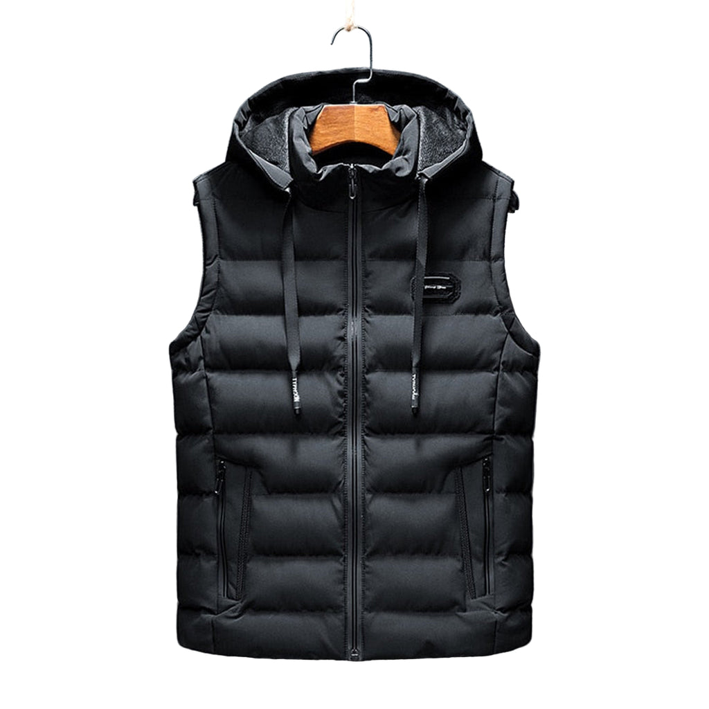 Men’s Hooded Longline Puffer Gilet – Lightweight Layering Coat