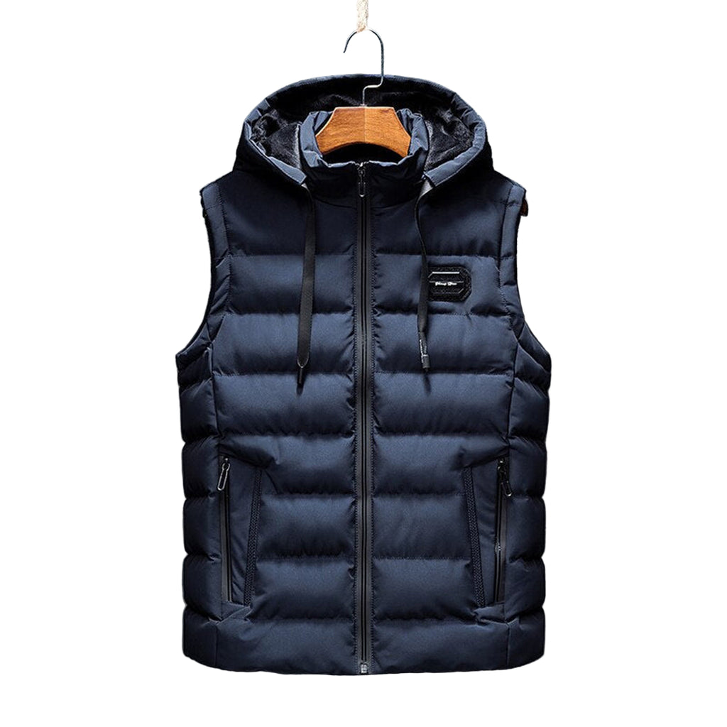 Men’s Hooded Longline Puffer Gilet – Lightweight Layering Coat