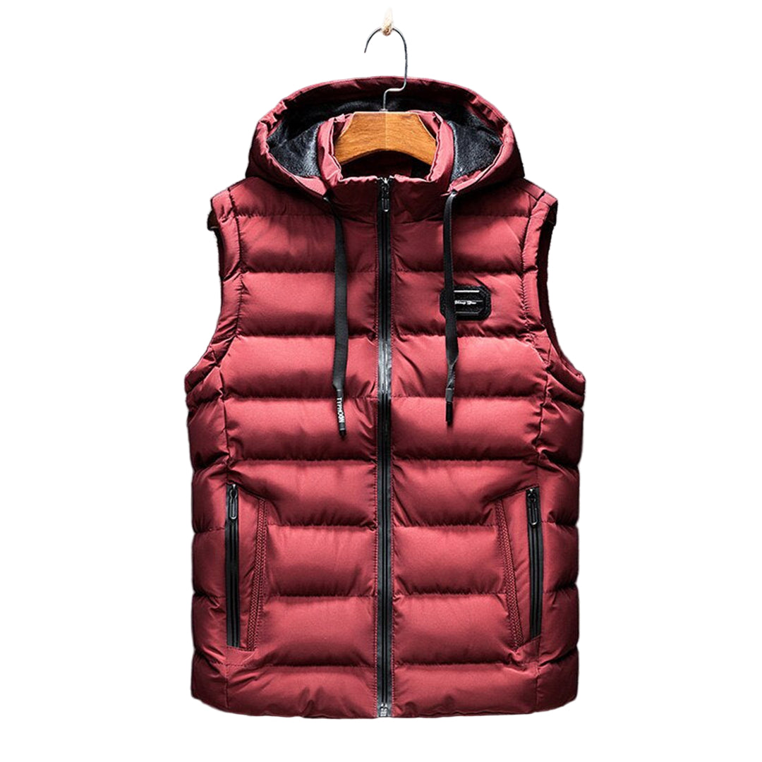 Men’s Hooded Longline Puffer Gilet – Lightweight Layering Coat