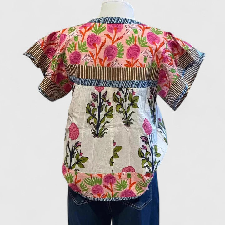 Elarion Women's Blouse | Embroidered Detailing, Relaxed Fit Summer Top 1