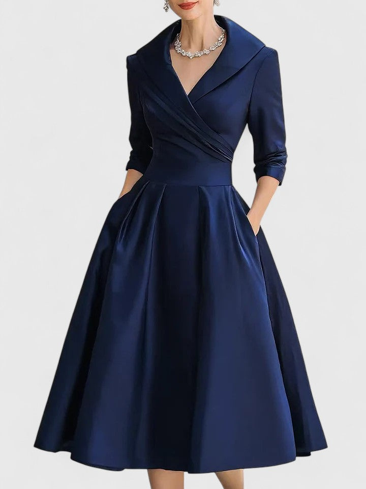 Elegant Women's Midi Dress | Versatile Design 4