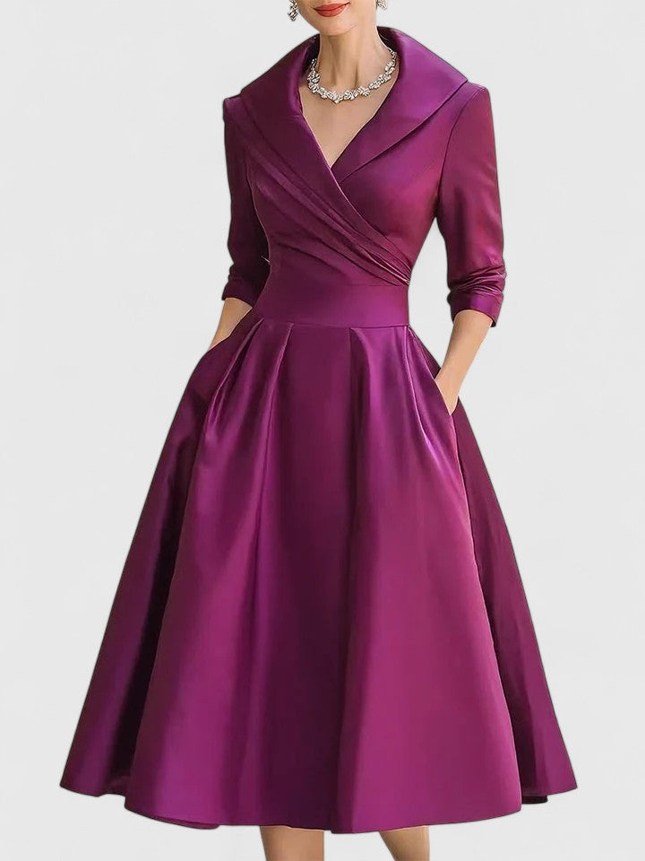 Elegant Women's Midi Dress | Versatile Design 7
