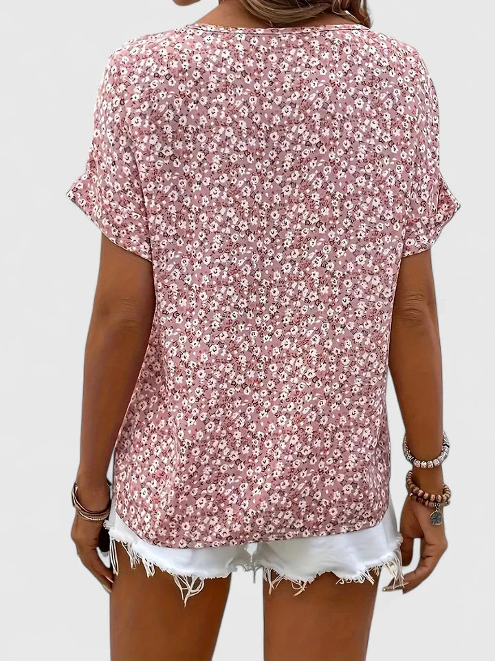 Faylora Women's Blouse | Elegant Floral Print, Relaxed Fit 4