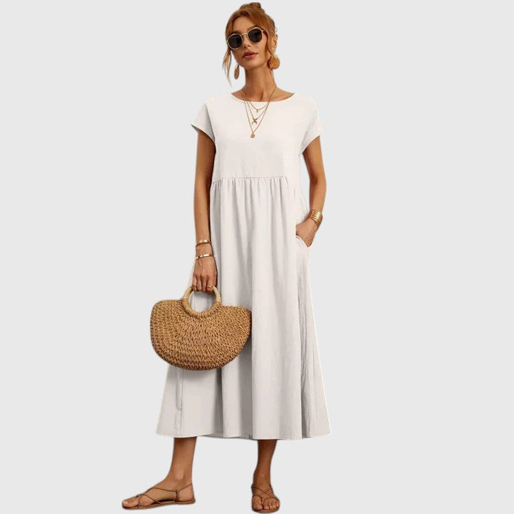 Fenella Women's Midi Dress | Lightweight, Breathable Fabric, Relaxed Fit 0