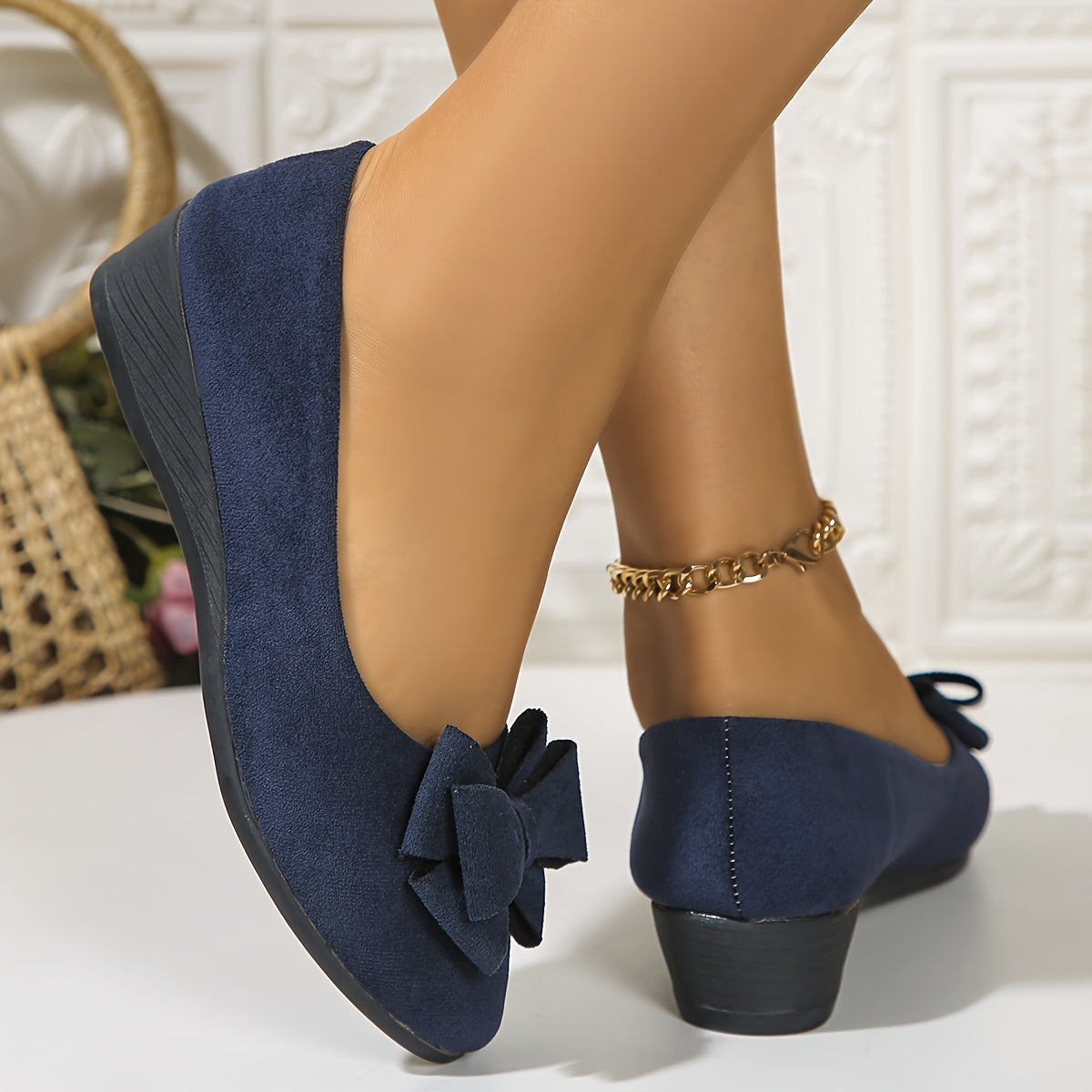 Hehlina Women's Flat Shoes | Orthopedic Comfort, Chic Bow Detail 10